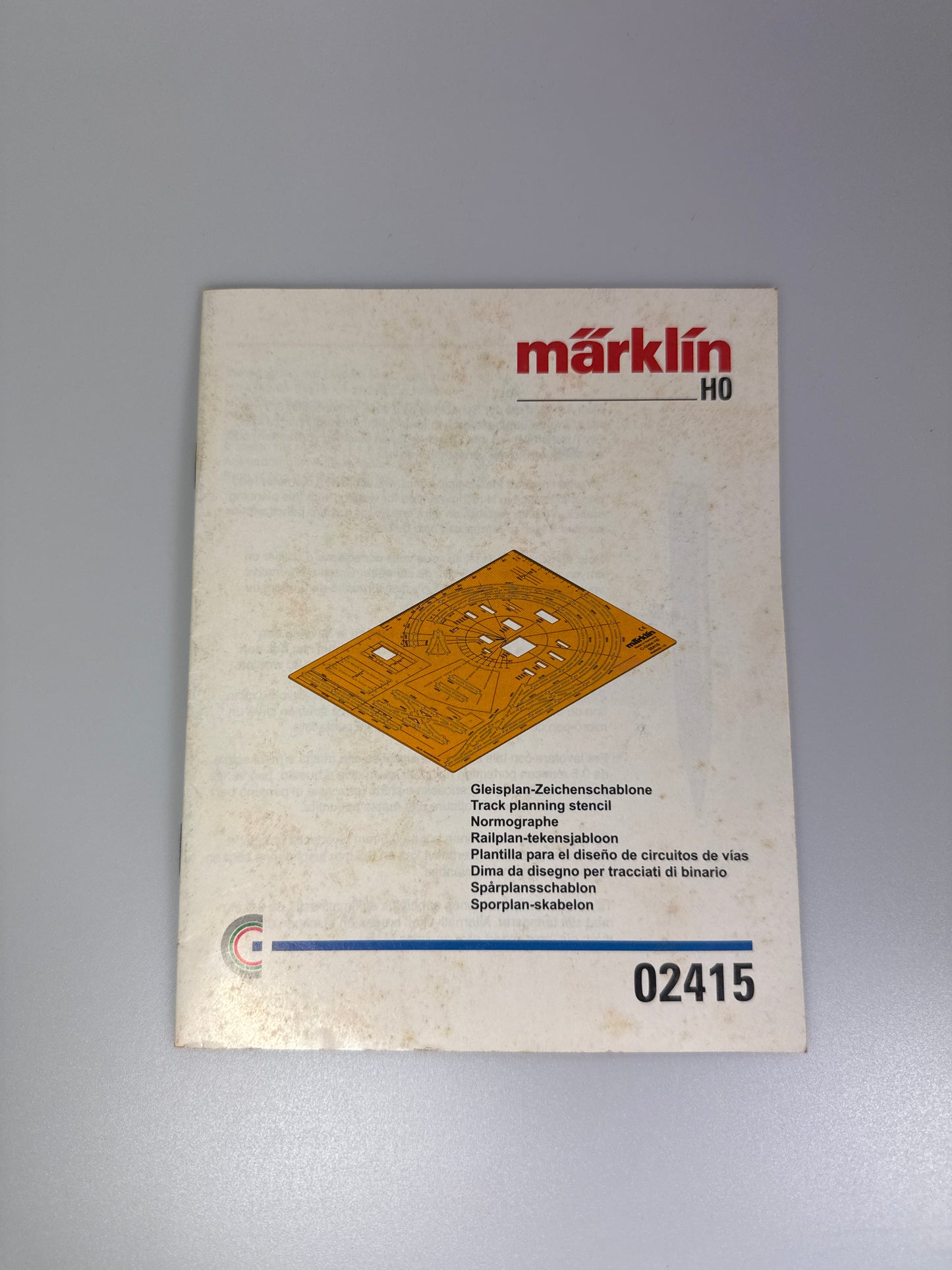 Märklin 02415 Gleisplan-Zeichenschablone