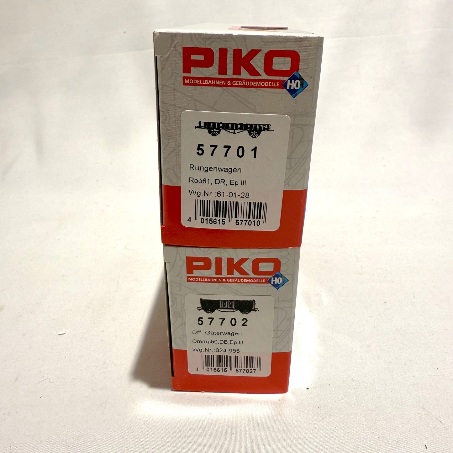Piko 57701 & 57702 Güterwagen DB/DR H0