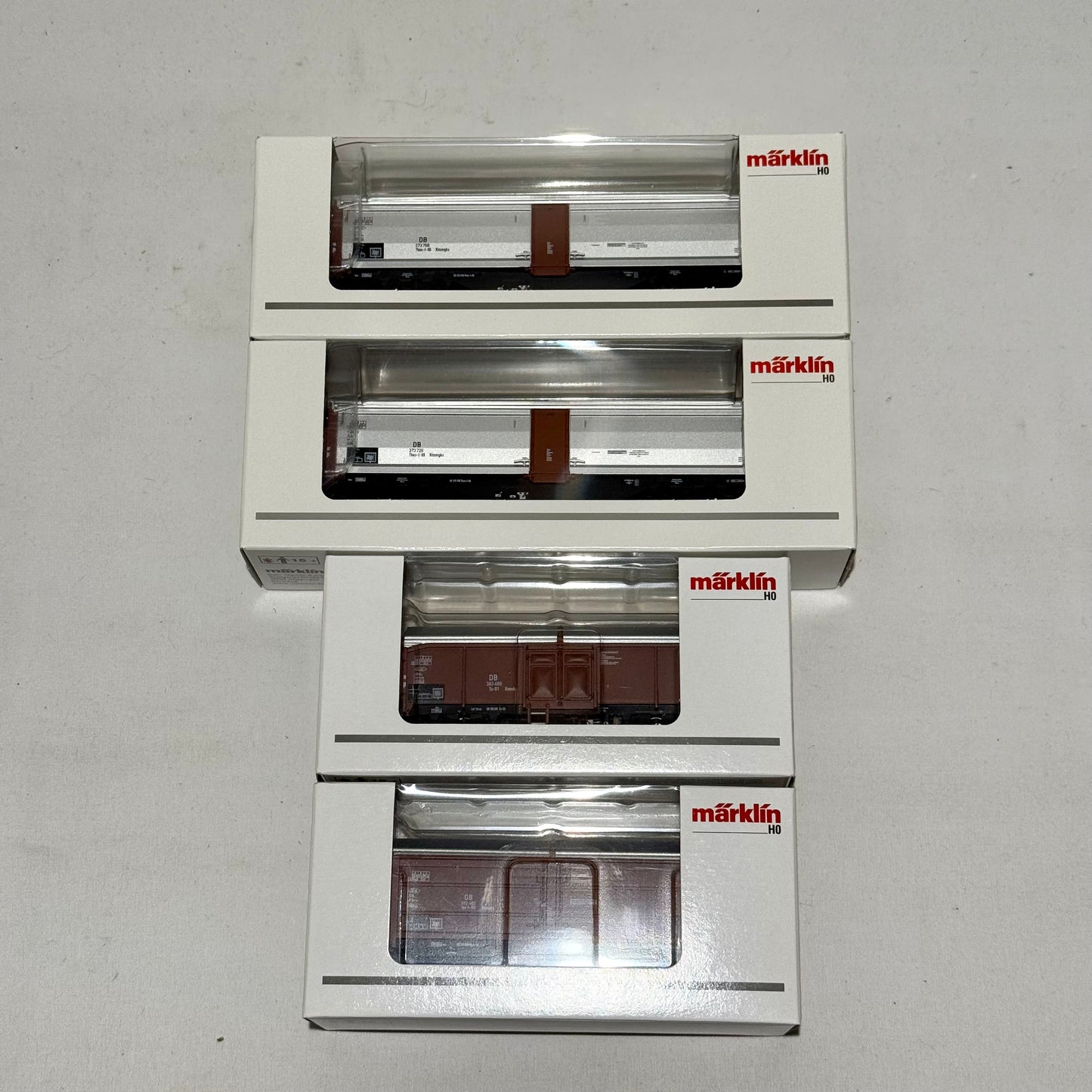 Märklin 47301 Schiebedach-/ Schiebewandwagen-Set Tbes-t-66 H0
