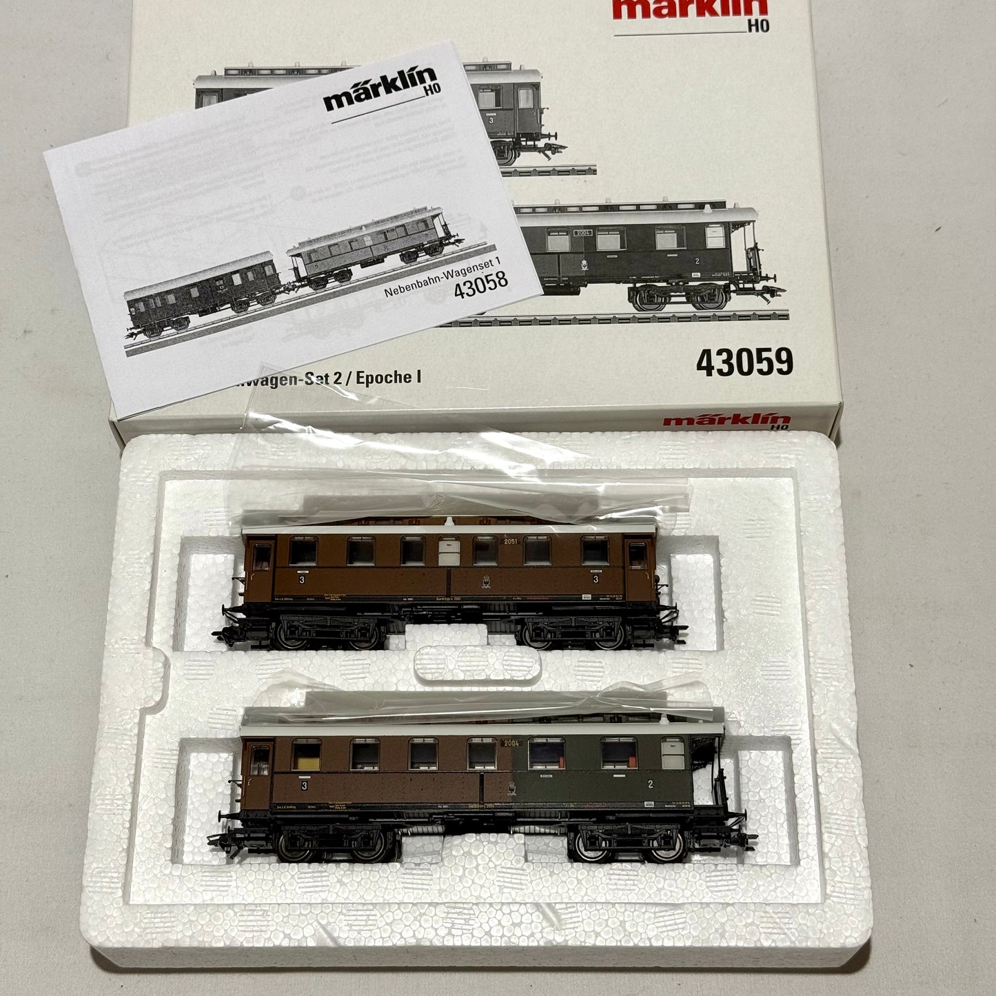 Märklin 43059 Nebenbahnwagen-Set 2 H0