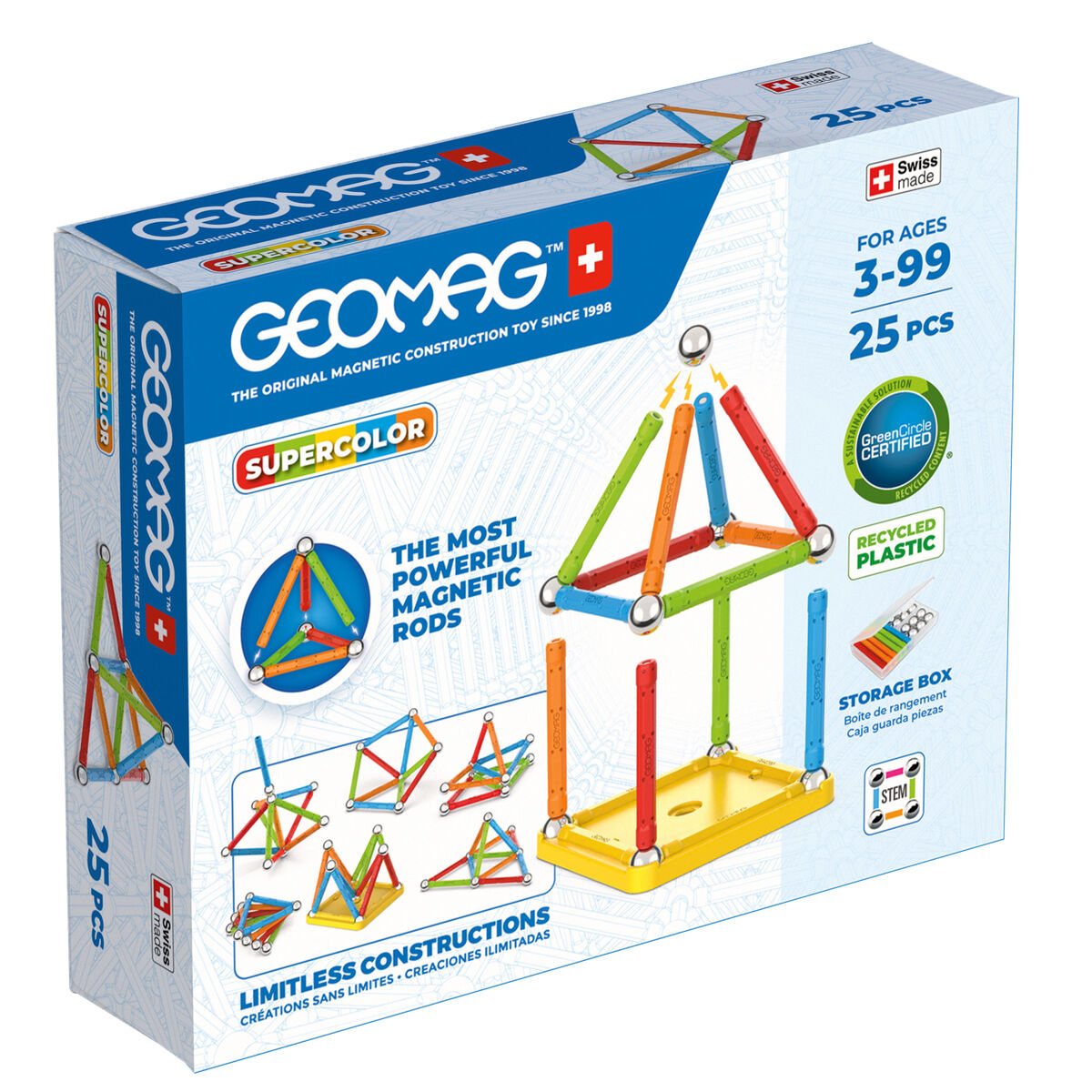 Geomag Konstruktionsspiel Geomag 25 Stücke