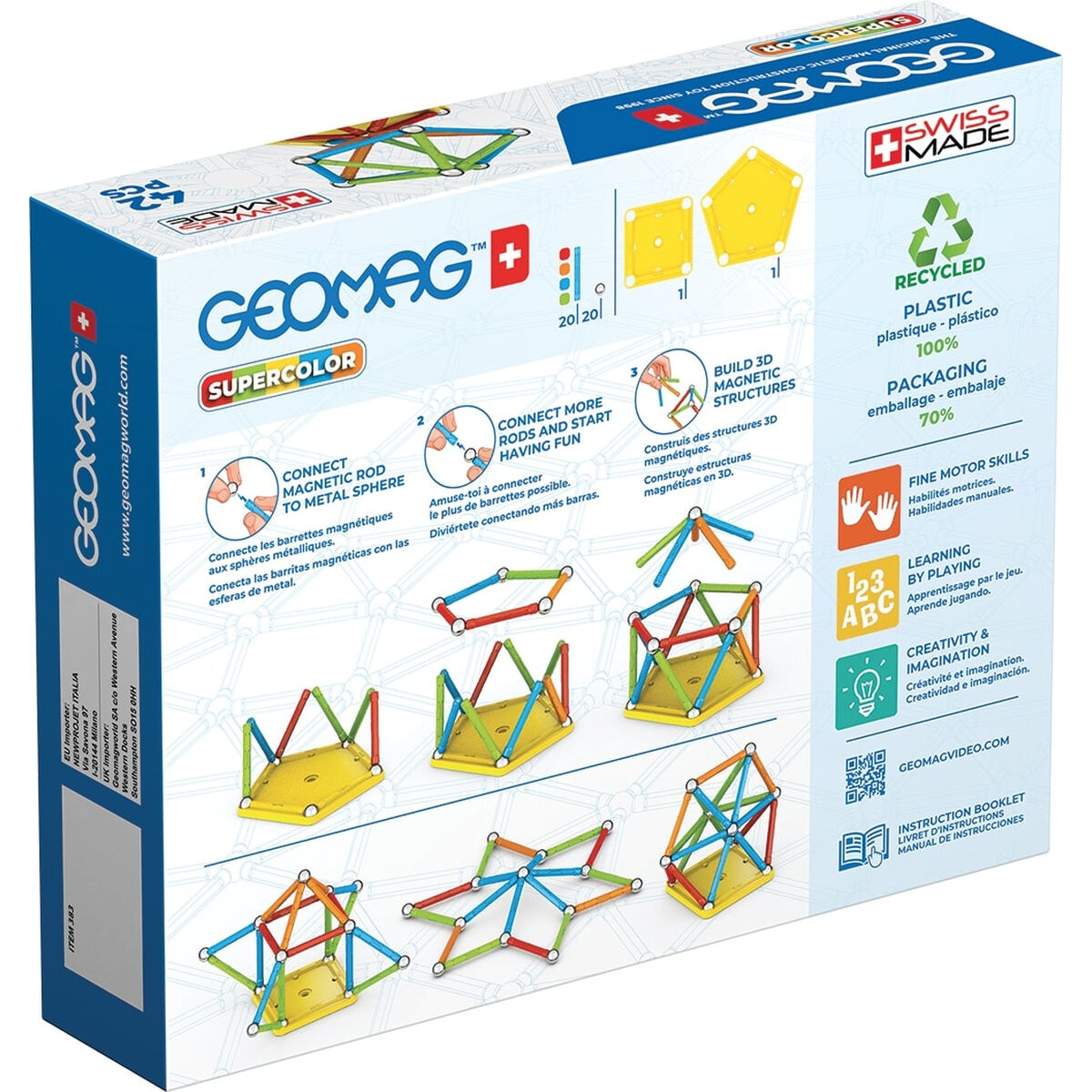 Geomag Lernspiel Geomag 42 Stücke