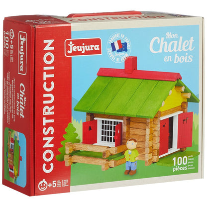 Jeujura Actionfiguren Jeujura My Wooden Chalet  100 Stücke Playset