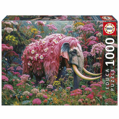 Educa Puzzle Educa Floral Elephant