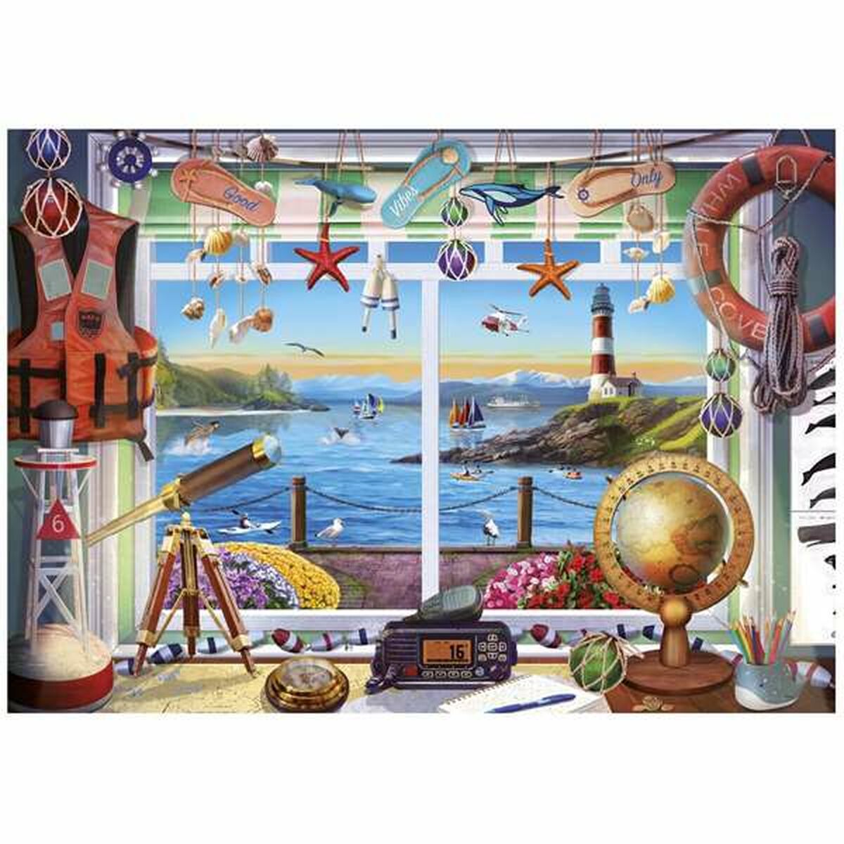 Educa Puzzle Educa 20256 Life In The Shore