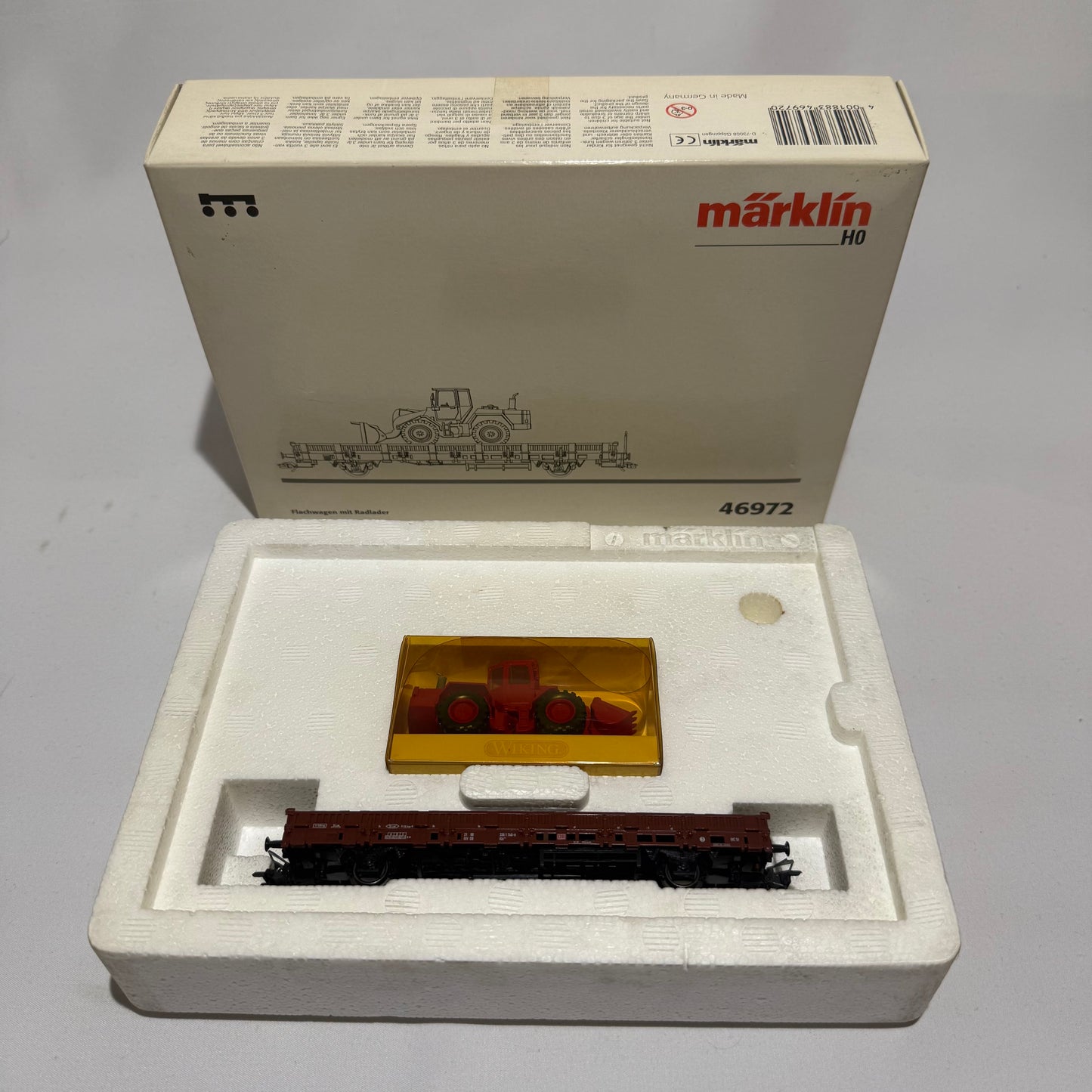 Märklin 46972 Flachwagen mit Bagger