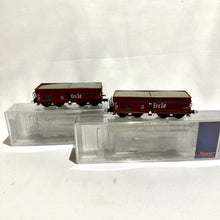Roco 67059 (2x) Güterwagen Erz-wagen DB H0