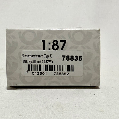 Sachsenmodelle 78835 Güterwagen mit 2 LKW´s DC H0