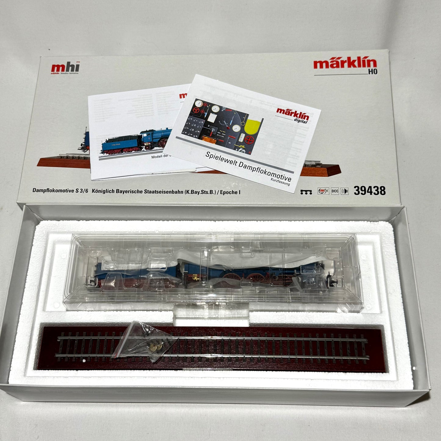 Märklin 39438 Dampflokomotive S3/6 K.Bay.Sts.B MFX+Sound H0