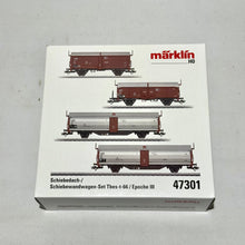 Märklin 47301 Schiebedach-/ Schiebewandwagen-Set Tbes-t-66 H0