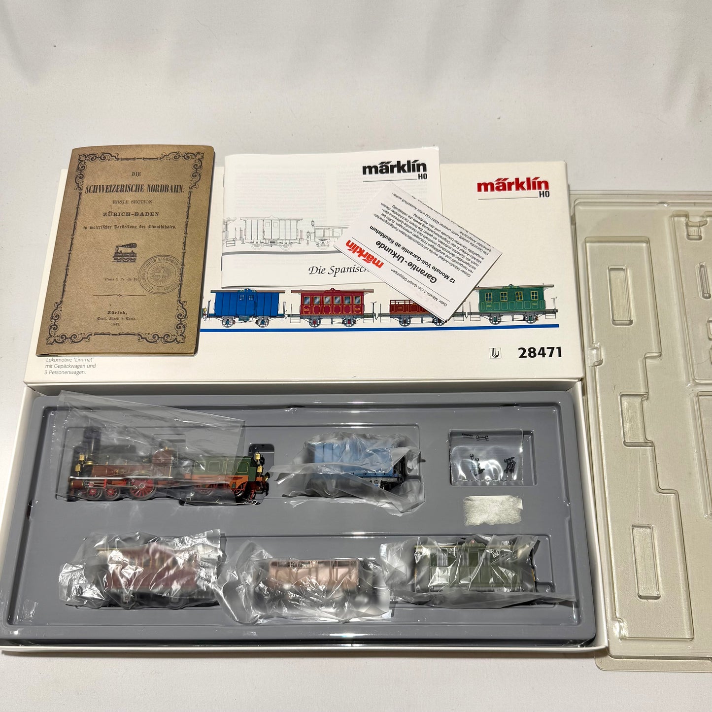 Märklin 28471 Spanisch-Brötli-Bahn-der erste Zug der Schweiz H0