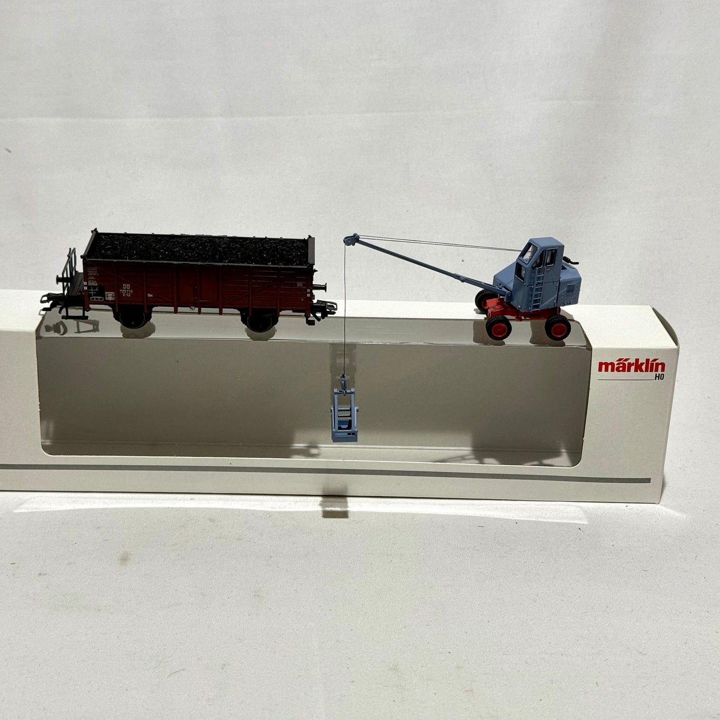 Märklin 47952 Hochbordwagen + Fuchsbagger H0