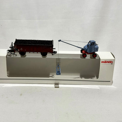 Märklin 47952 Hochbordwagen + Fuchsbagger H0