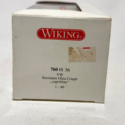 Wiking 7600136 VW Karmann Ghia Coupe "capriblau" 1:40