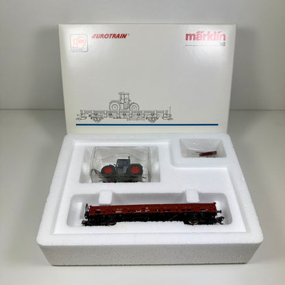 Märklin 46944 Flachwagen mit Traktor Fendt Xylon H0
