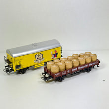 Märklin 44562.002 Kühlwagen/ Niederbordwagen mit Bierfässern H0