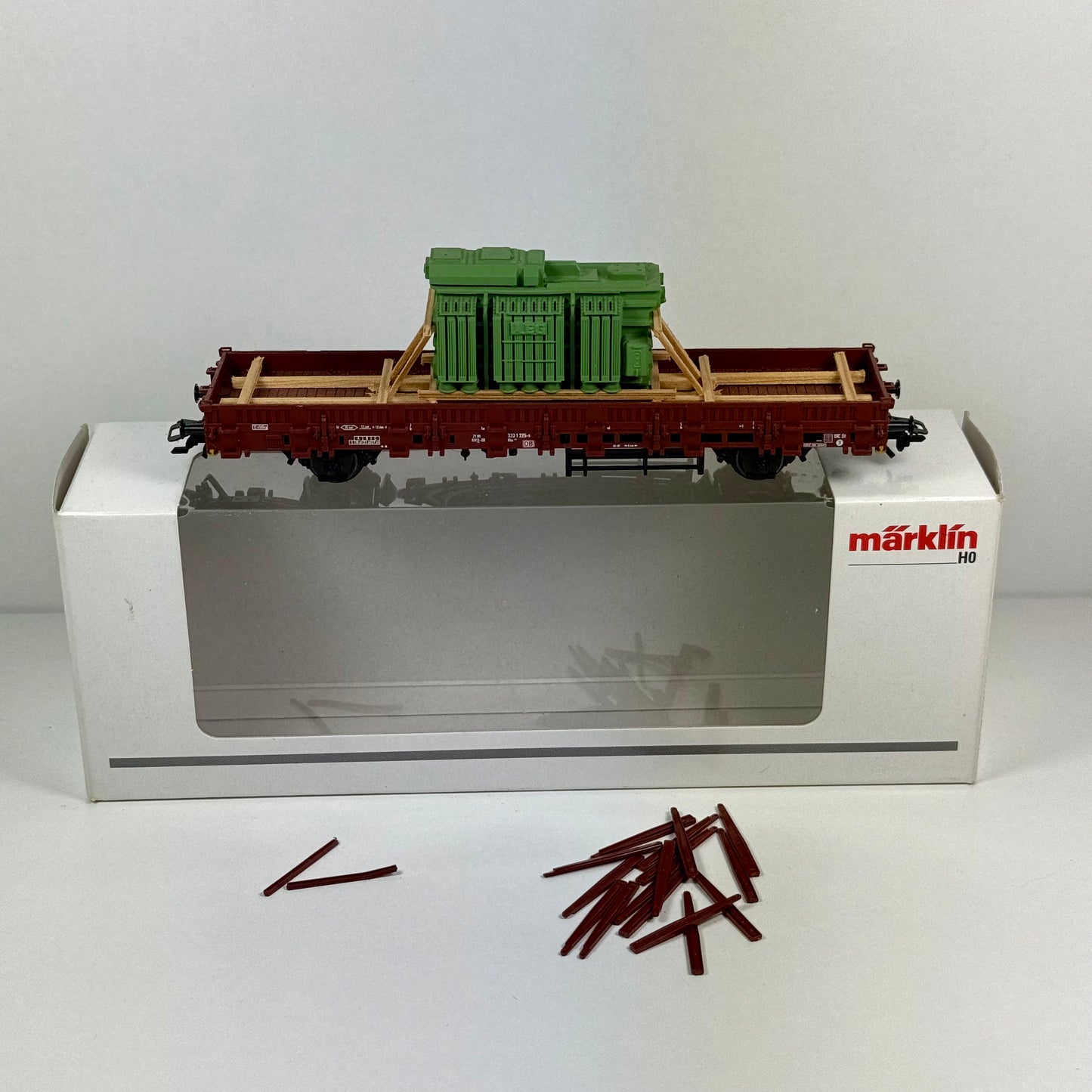 Märklin 46963 Rungenwagen mit Trafo H0