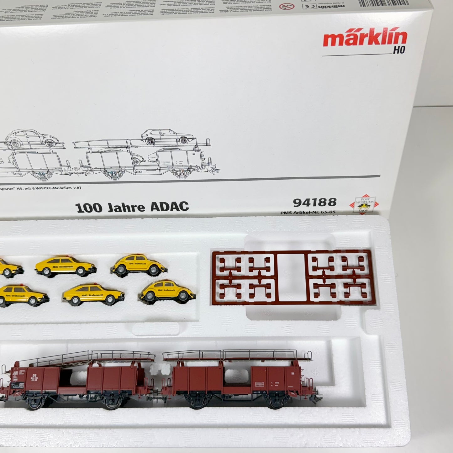 Märklin 94188 Wagen Set "Autotransporter - "100 Jahre ADAC" H0