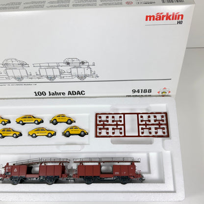 Märklin 94188 Wagen Set "Autotransporter - "100 Jahre ADAC" H0