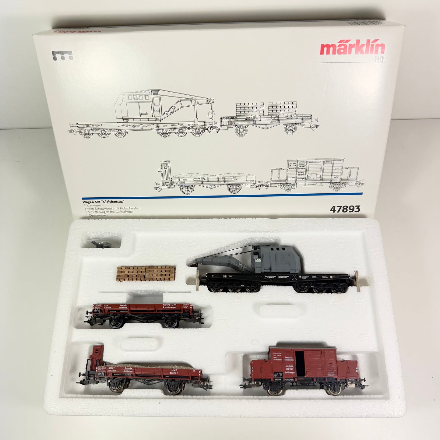 Märklin 47893 Wagen-Set "Gleisbauzug" H0