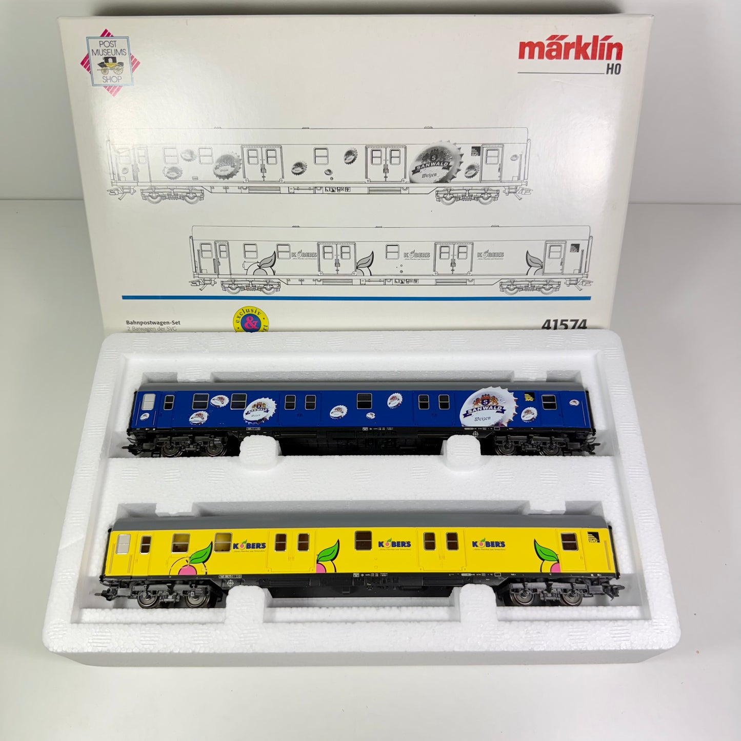 Märklin 41574 Bahnpostwagen-Set H0