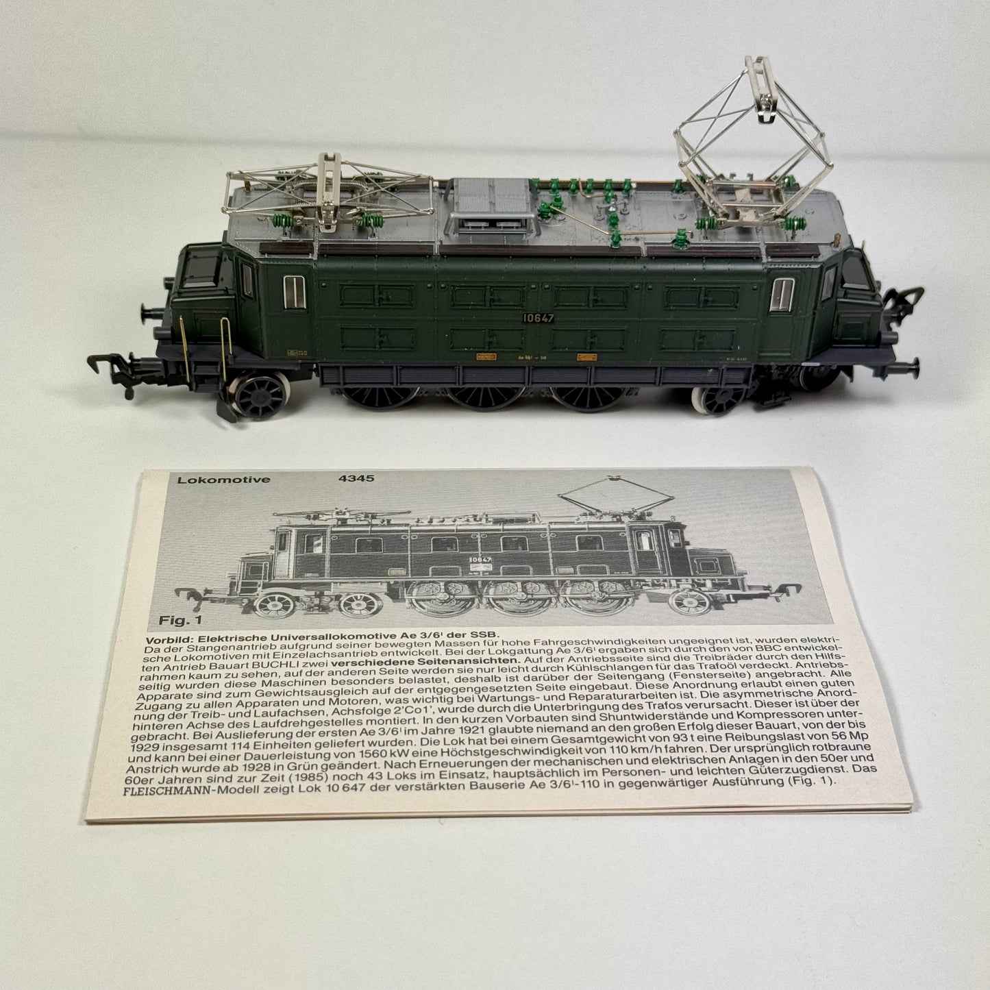 Fleischmann 4345 Elektrolokomotive Ae 3/6 der SBB DC H0