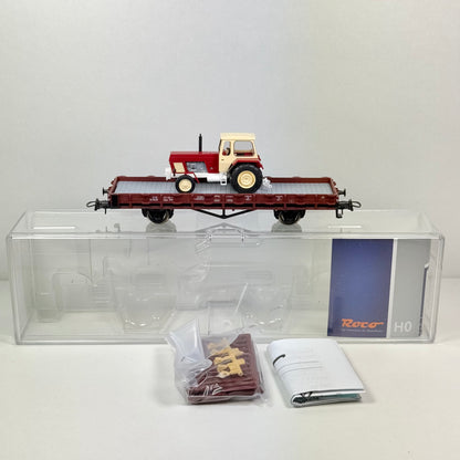 Roco 67658 Güterwagen mit Traktor DR DC H0