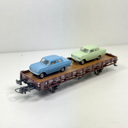 Roco 67426 Güterwagen mit Opel Kadett ÖBB DC H0