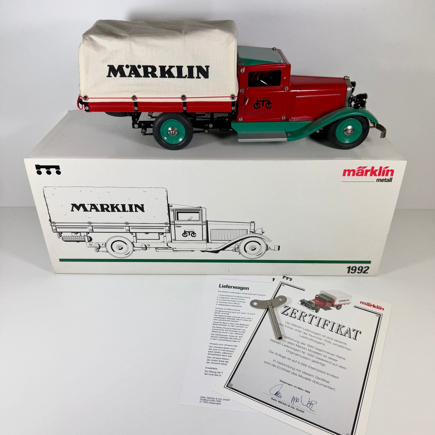 Märklin Metall Lieferwagen mit Plane 1992