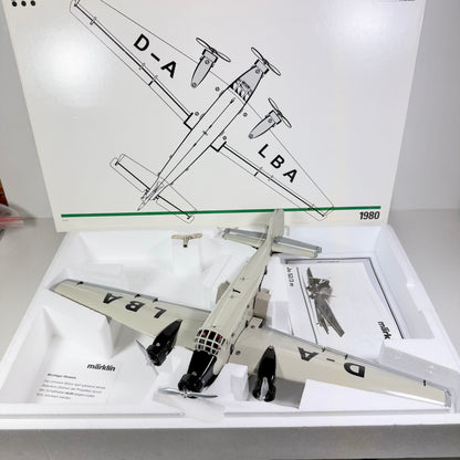 Märklin Metall 1980 Junkers Ju 52 mit Zertifikat (Neuwertig)
