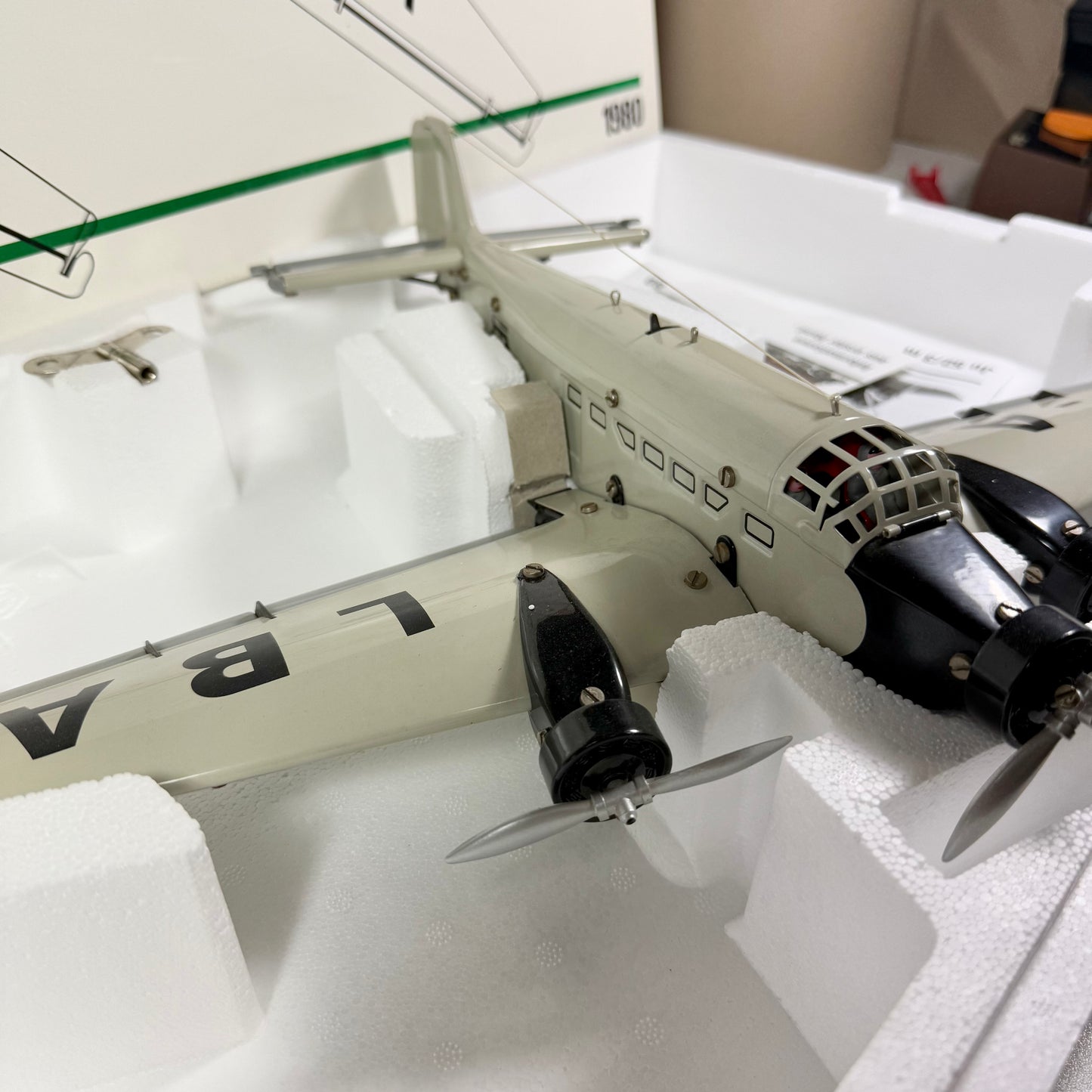 Märklin Metall 1980 Junkers Ju 52 mit Zertifikat