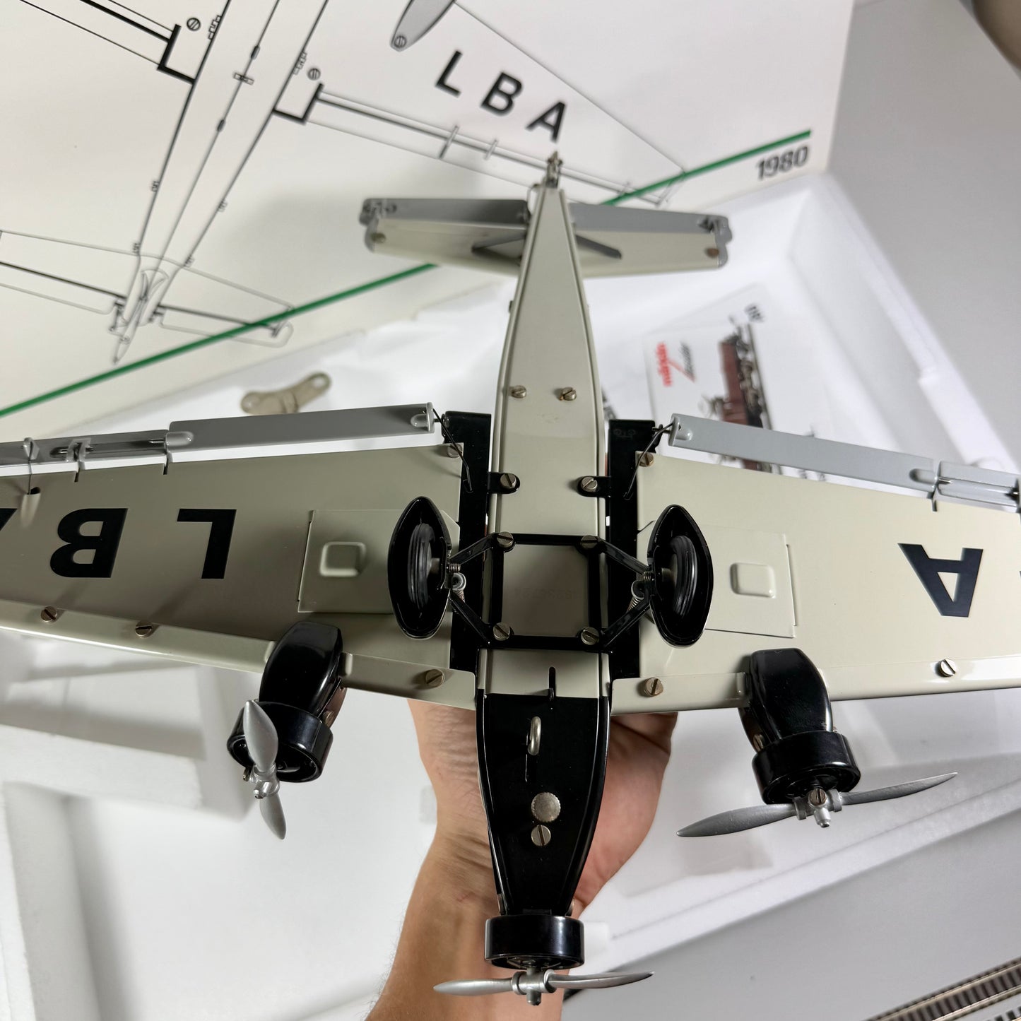 Märklin Metall 1980 Junkers Ju 52 mit Zertifikat