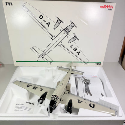Märklin Metall 1980 Junkers Ju 52 mit Zertifikat