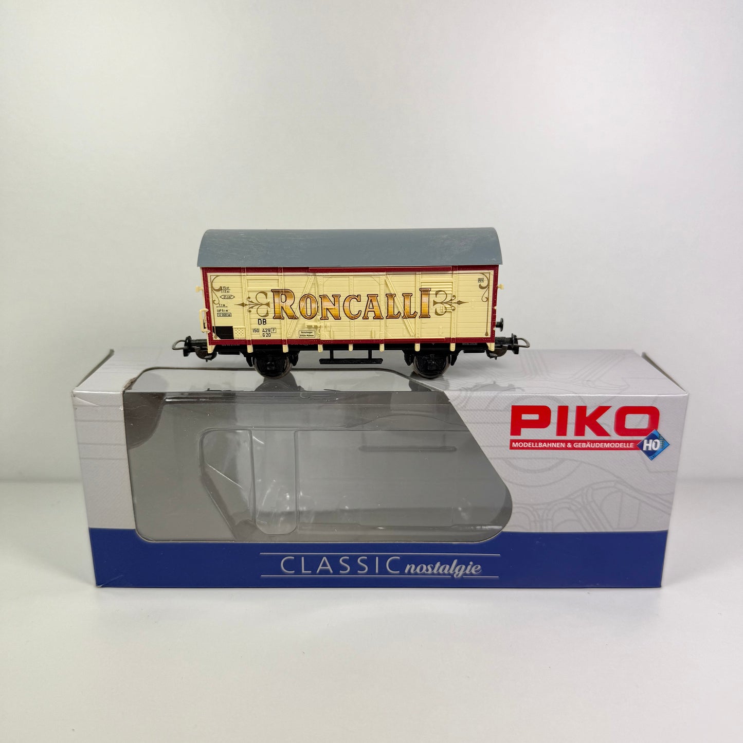 Piko 58374C gedeckter Güterwagen "Roncalli DC H0