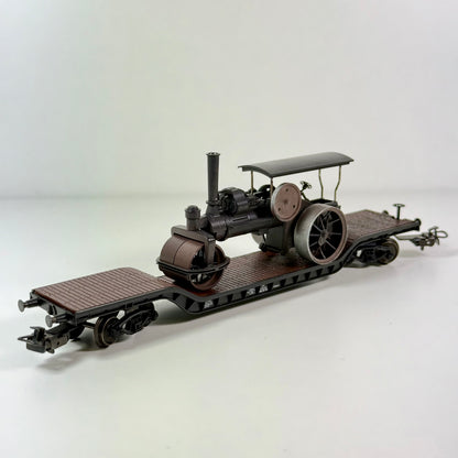 Märklin 46189 Tiefladewagen mit Dampfwalze (unvolllständig) H0