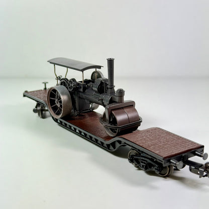 Märklin 46189 Tiefladewagen mit Dampfwalze (unvolllständig) H0