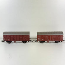Roco 2x geschlossener Güterwagen DC H0