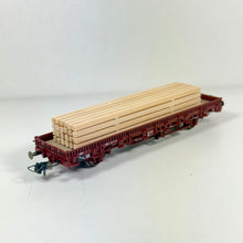 Roco 46306.A Niederbordwagen mit Holz DB DC H0