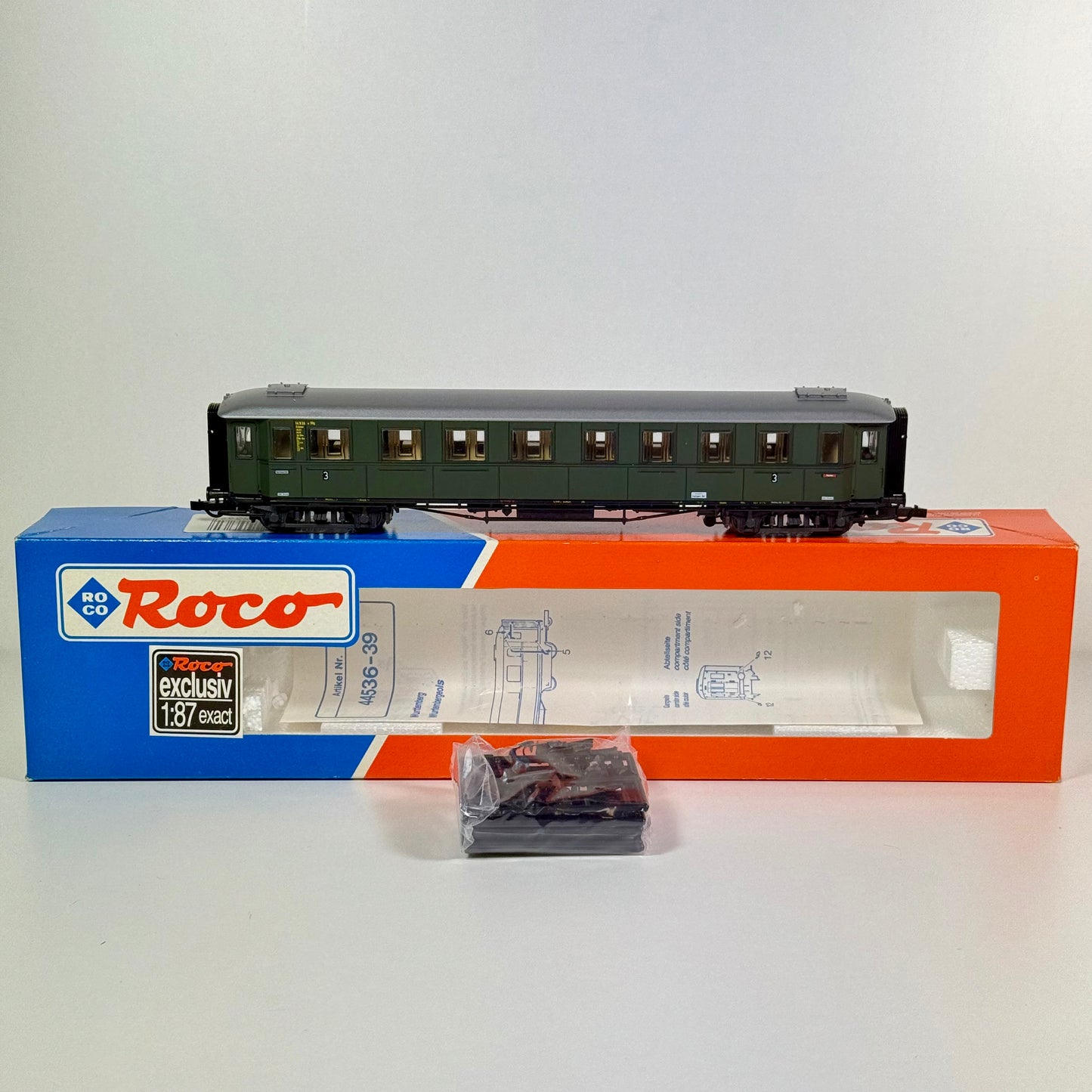 Roco Personenwagen-Set 44536+44537+44538+44539 DB DC H0