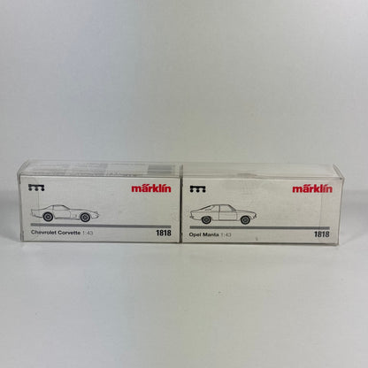 Märklin 1818 Chevrolet Corvette / Opel Manta 1:43